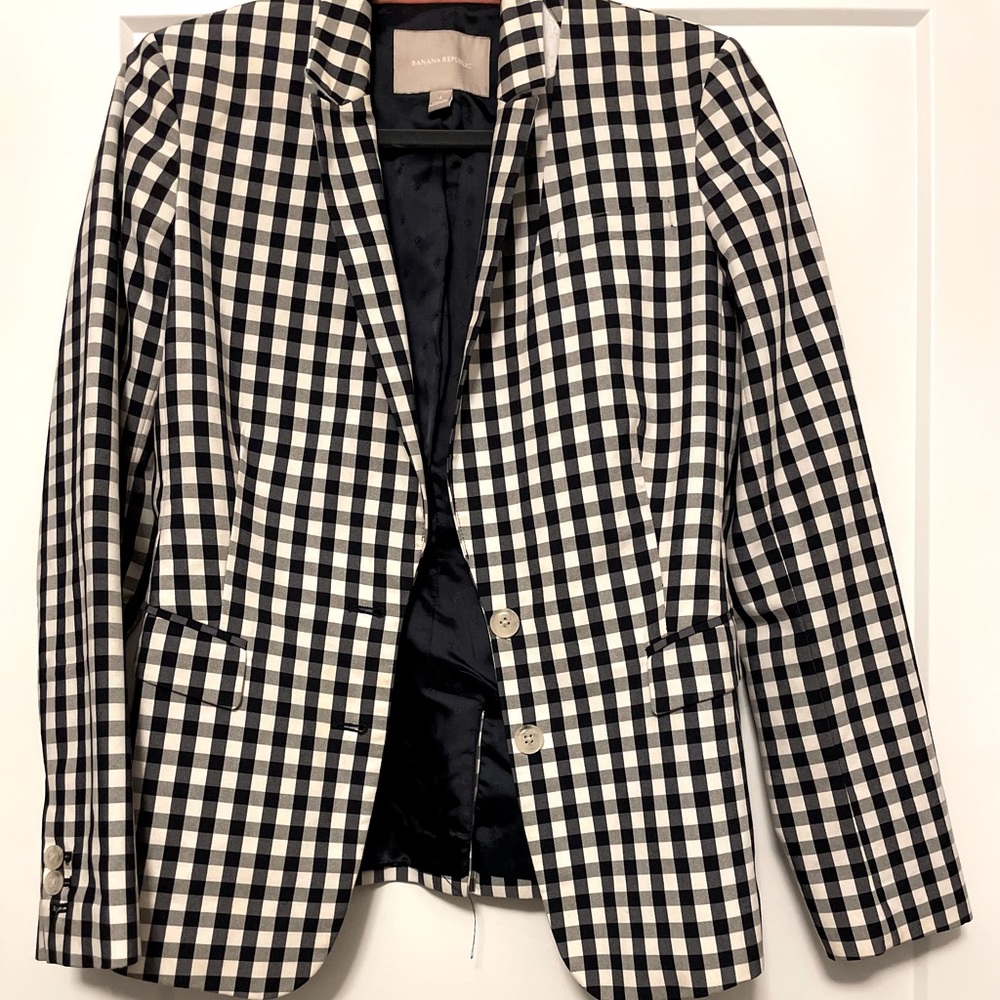 Banana Republic Plaid blazer